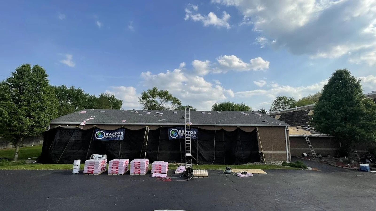 Commercial roof replacement project by Raptor Roofing