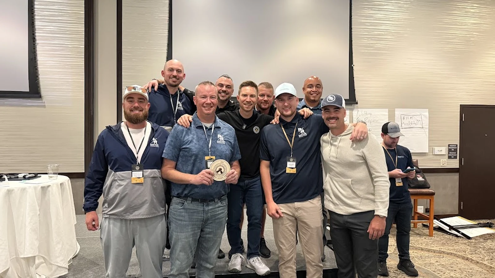 Raptor Roofing team at an event