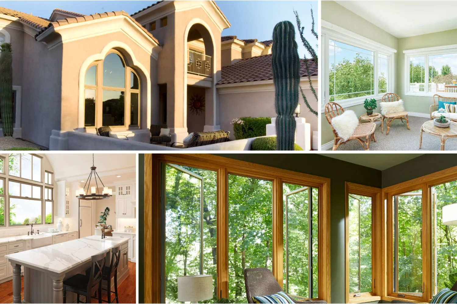 Large fixed picture window bringing daylight into an Indianapolis living room