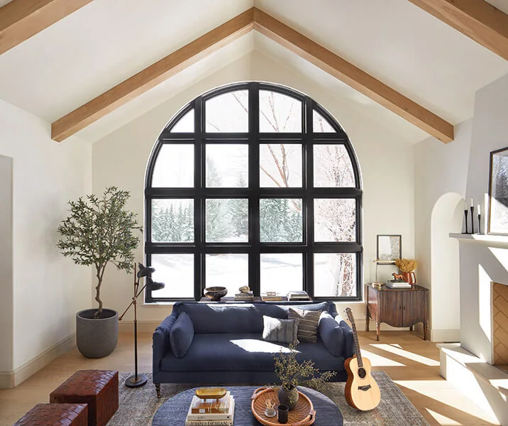 Specialty shape replacement window for a Central Indiana home