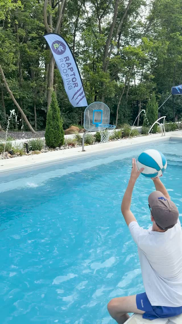 Raptor Roofing fifth anniversary pool gathering in Central Indiana in July 2026
