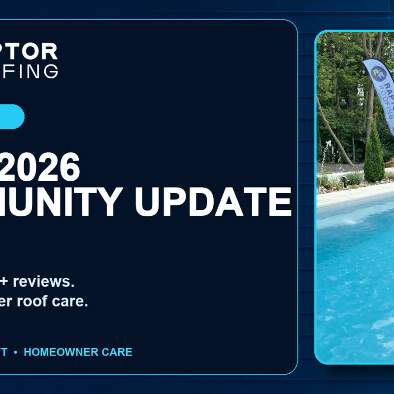 Raptor Roofing July 2026 community update featuring the fifth anniversary gathering